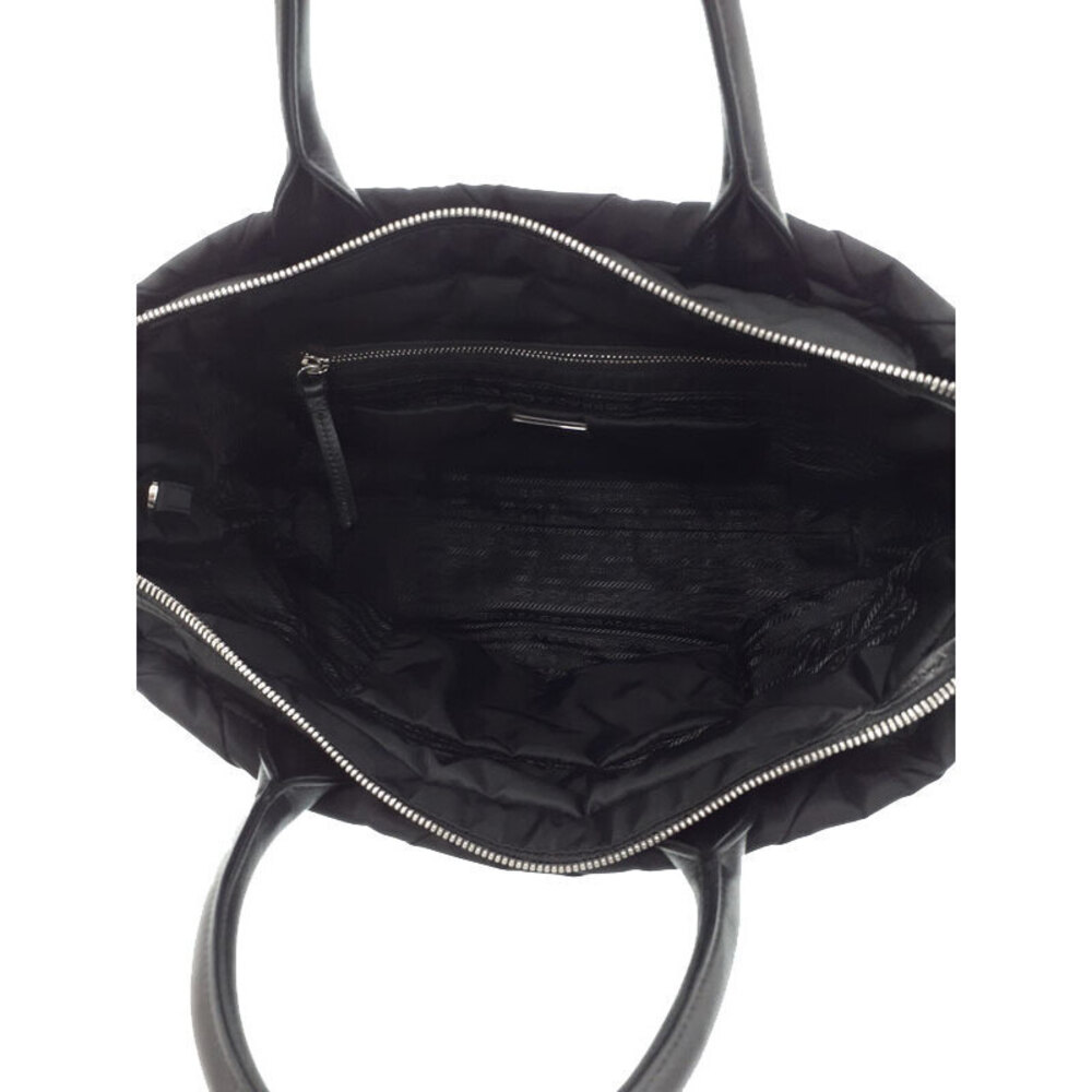 Prada Padded ReNylon Tote Bag black quilted bag triangle logo - Picture 3 of 9